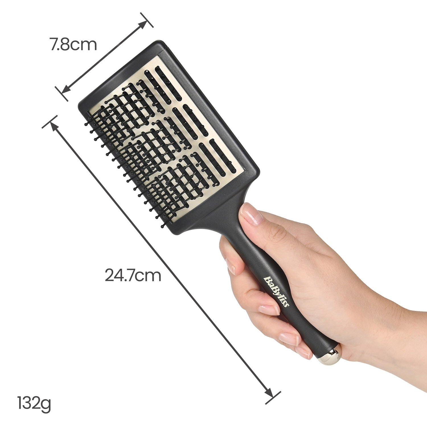 Wet to Dry Ceramic Paddle Hair Brush